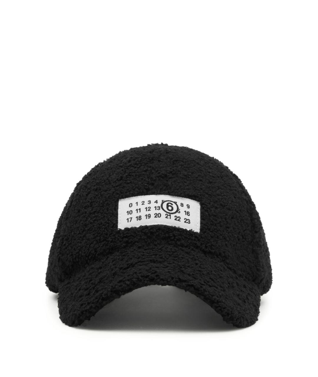 MM6 MAISON MARGIELA Черная синтетическая кепка, фото 1
