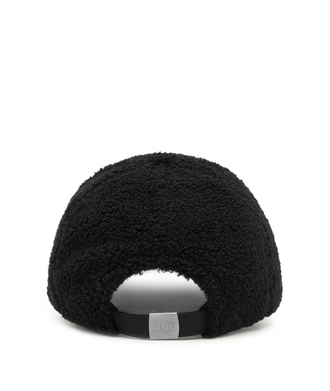 MM6 MAISON MARGIELA Черная синтетическая кепка, фото 2