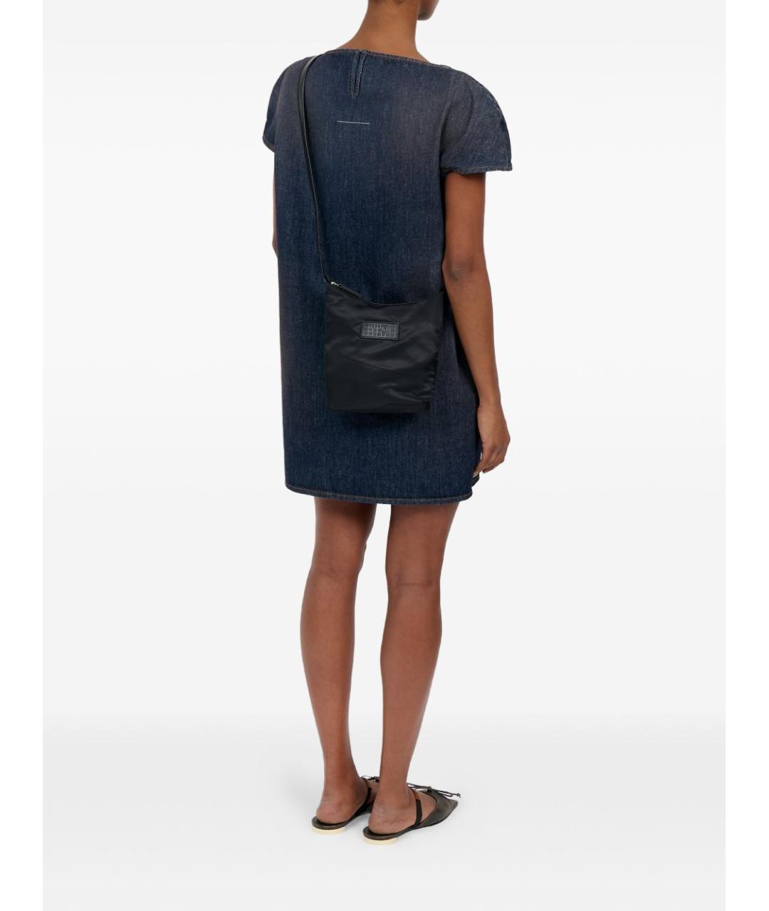 MM6 MAISON MARGIELA Черная синтетическая сумка на плечо, фото 7