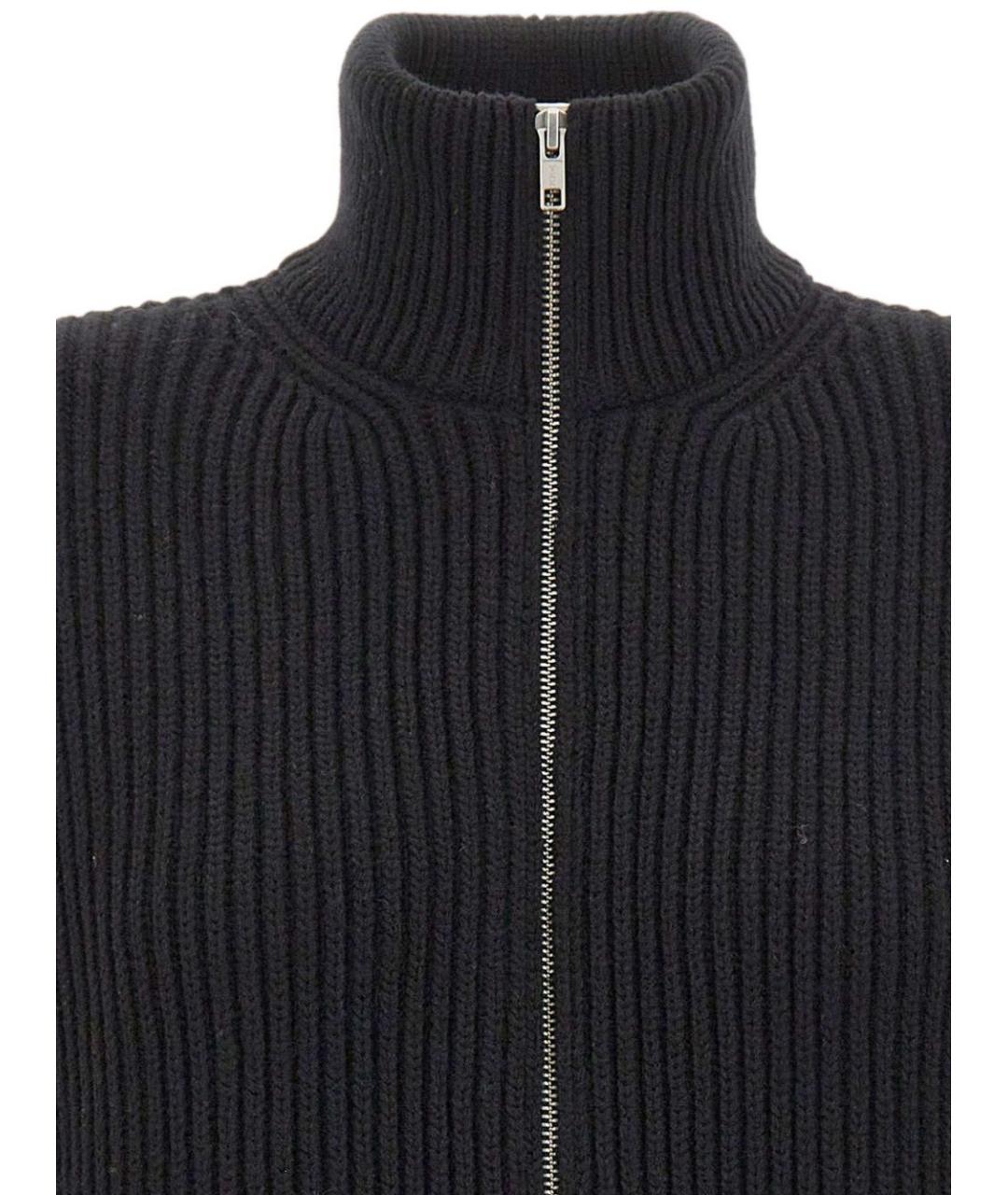 MM6 MAISON MARGIELA Черная шерстяная жилетка, фото 6