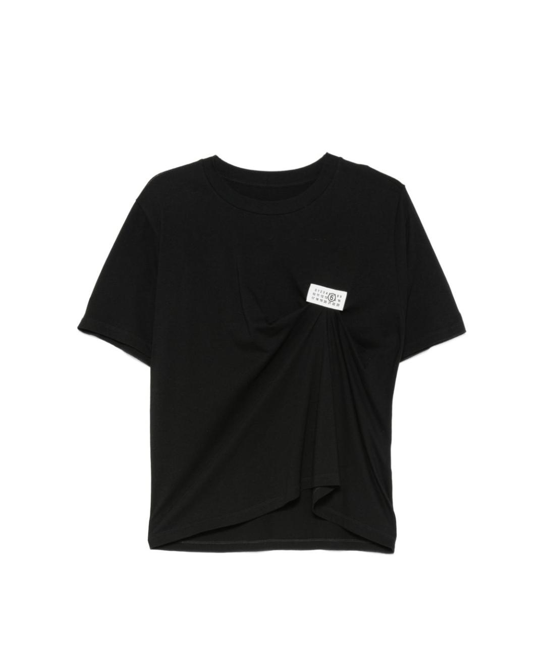 MM6 MAISON MARGIELA Черная футболка, фото 1