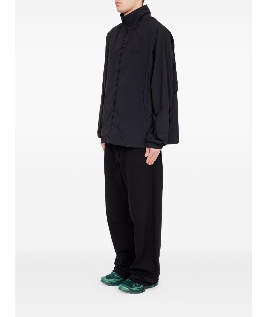 MM6 MAISON MARGIELA Черная полиамидовая куртка, фото 6