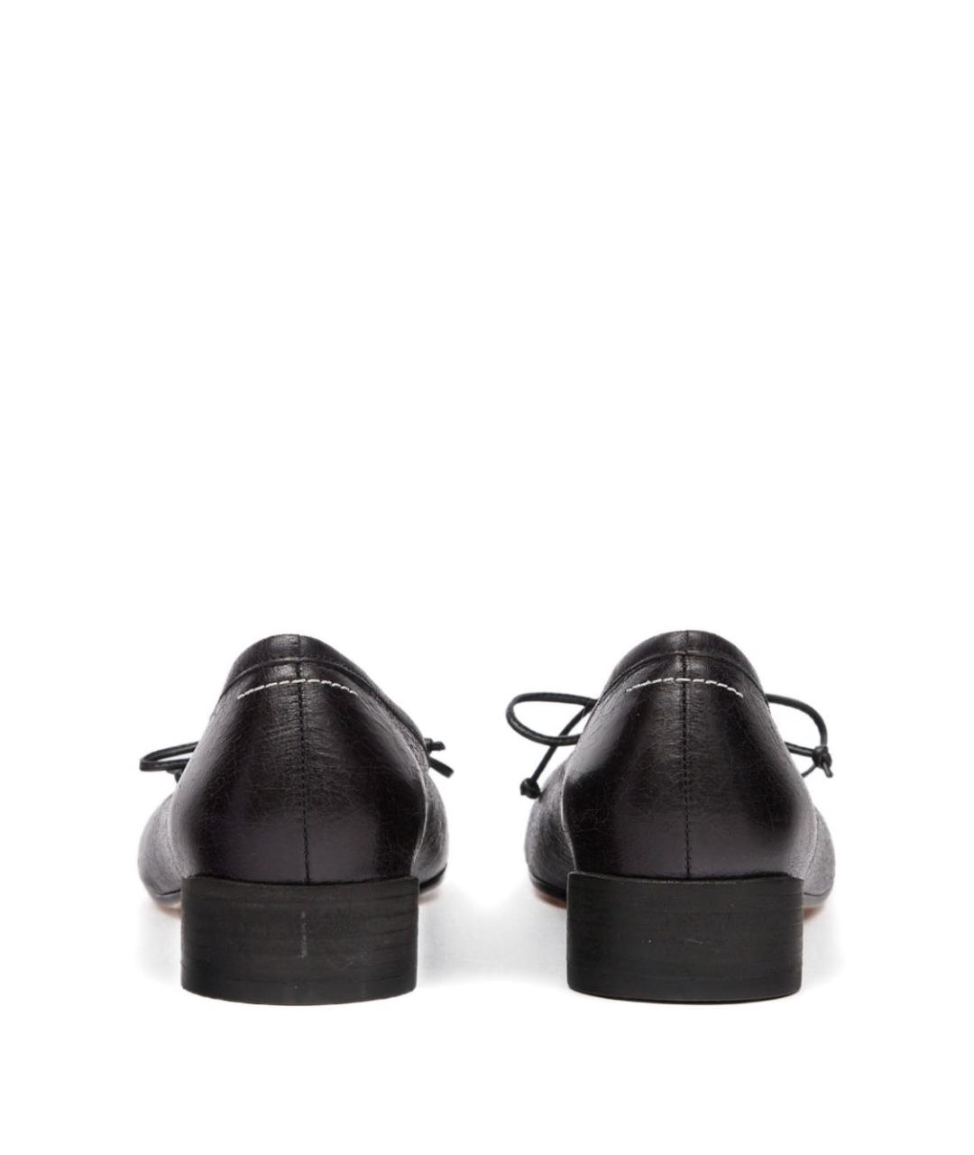 MM6 MAISON MARGIELA Черные кожаные туфли, фото 3