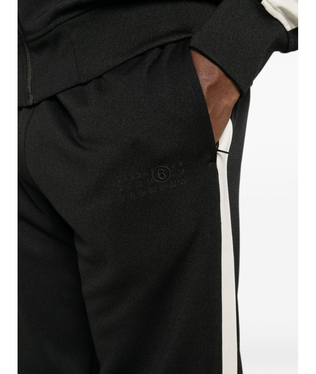 MM6 MAISON MARGIELA Черные повседневные брюки, фото 4