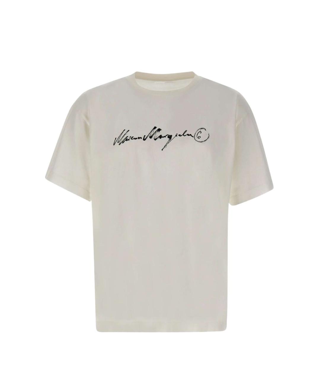 MM6 MAISON MARGIELA Белая хлопковая футболка, фото 1