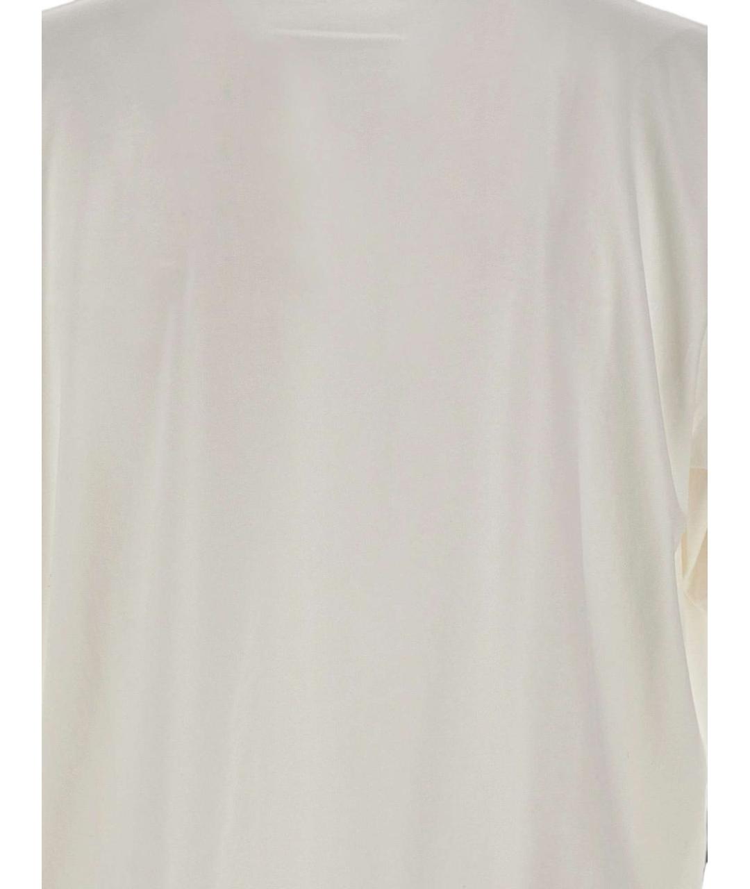 MM6 MAISON MARGIELA Белая хлопковая футболка, фото 3