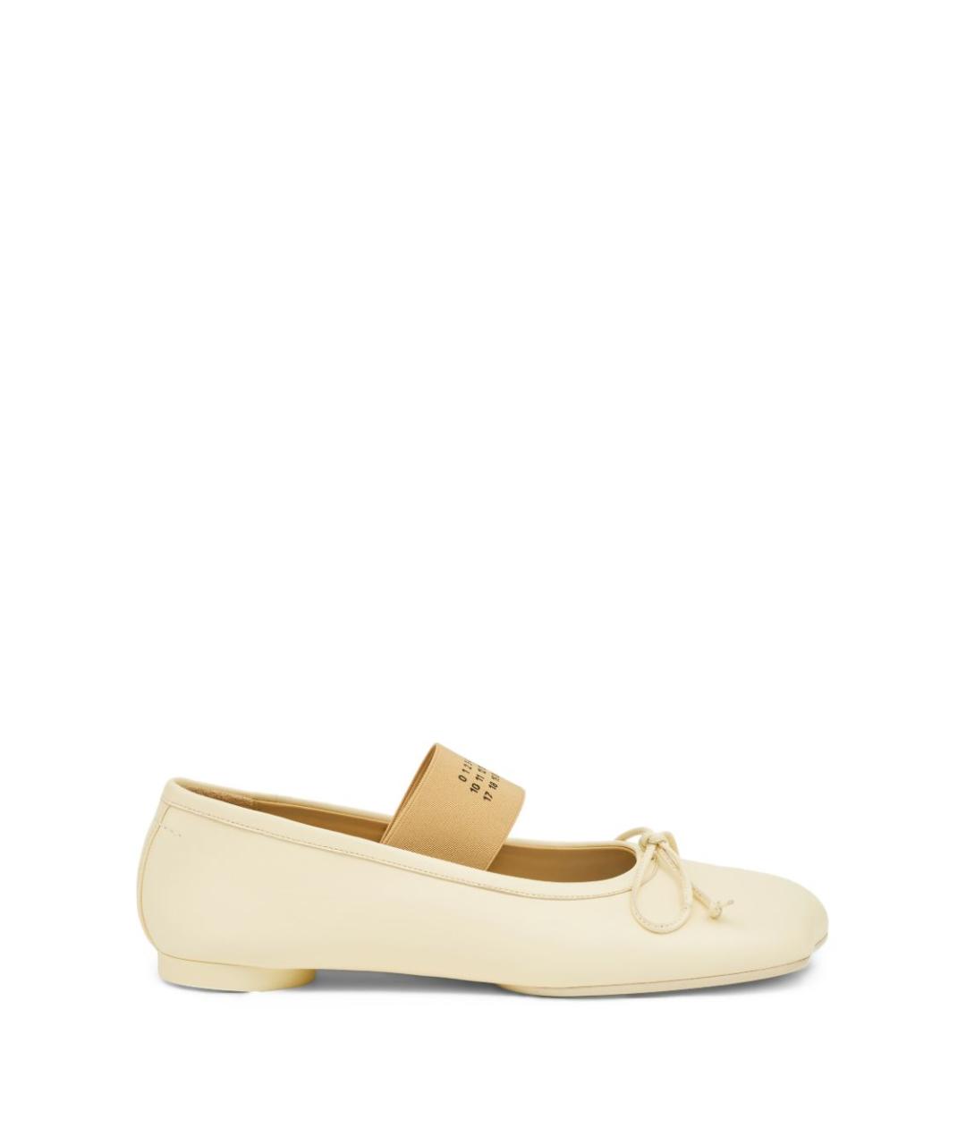 MM6 MAISON MARGIELA Бежевые балетки, фото 1