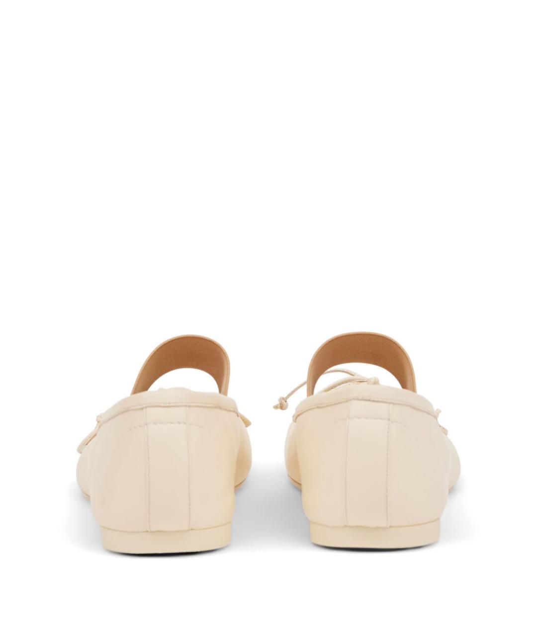 MM6 MAISON MARGIELA Бежевые балетки, фото 4