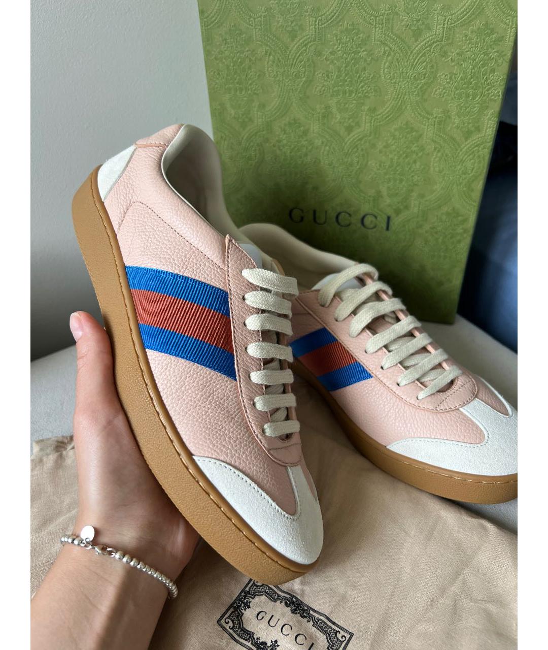 GUCCI Мульти кожаные кеды, фото 6