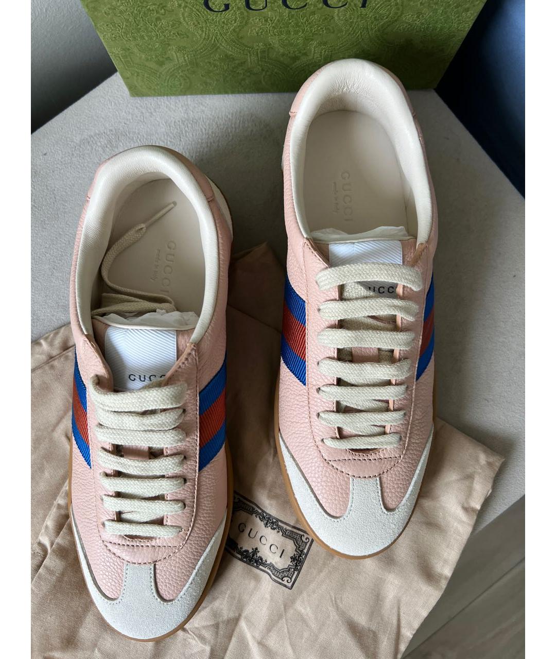 GUCCI Мульти кожаные кеды, фото 3