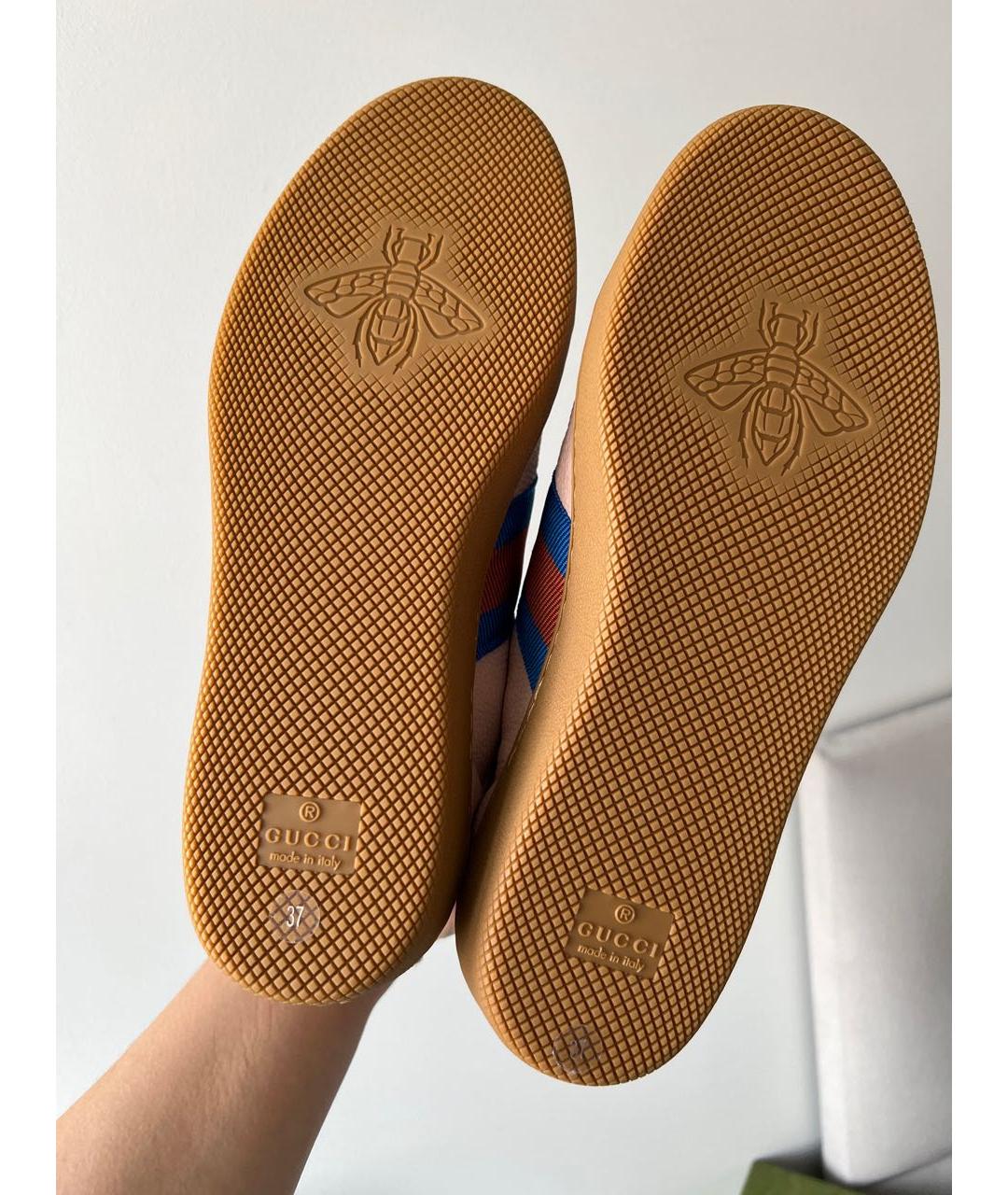 GUCCI Мульти кожаные кеды, фото 5