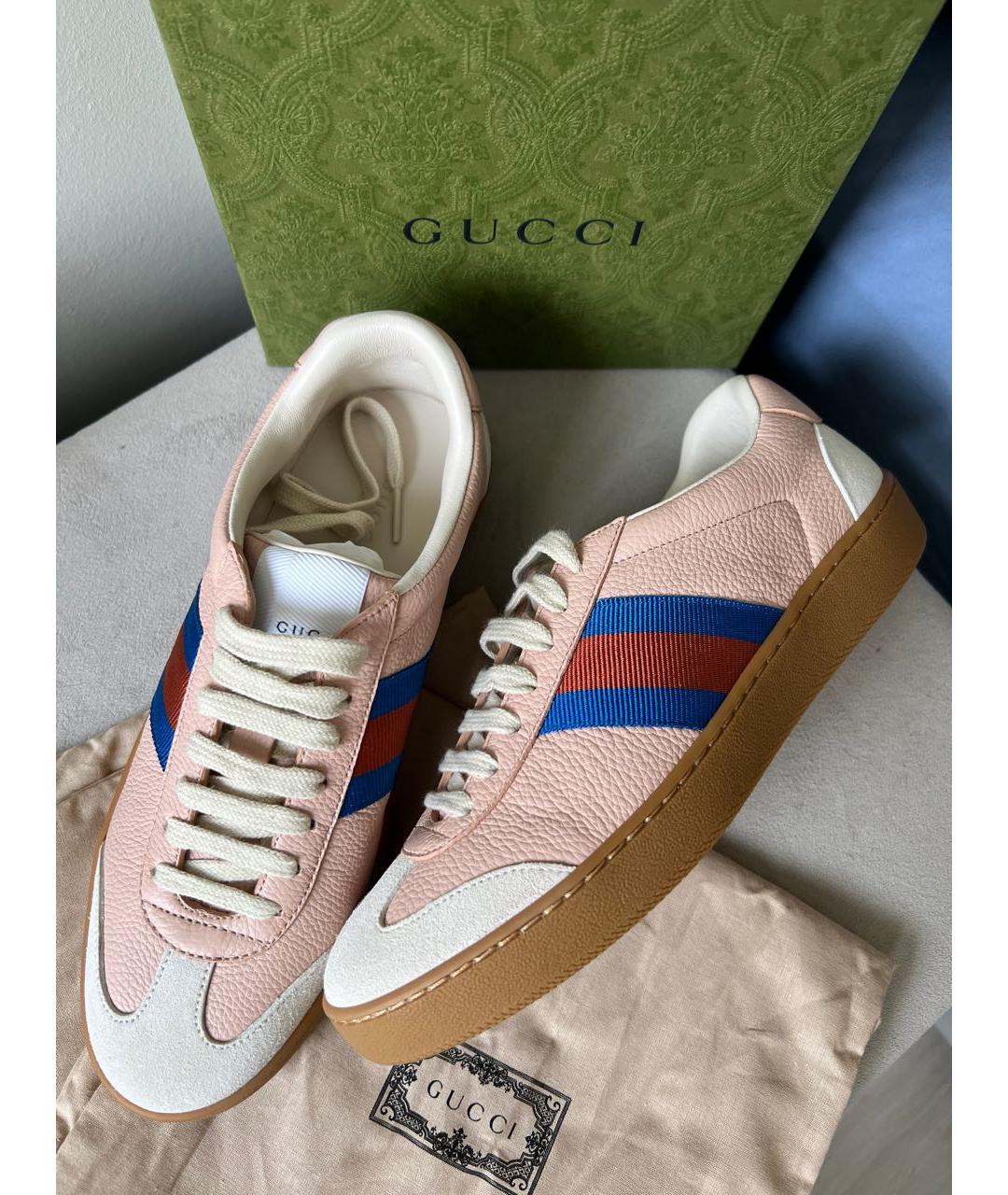GUCCI Мульти кожаные кеды, фото 2