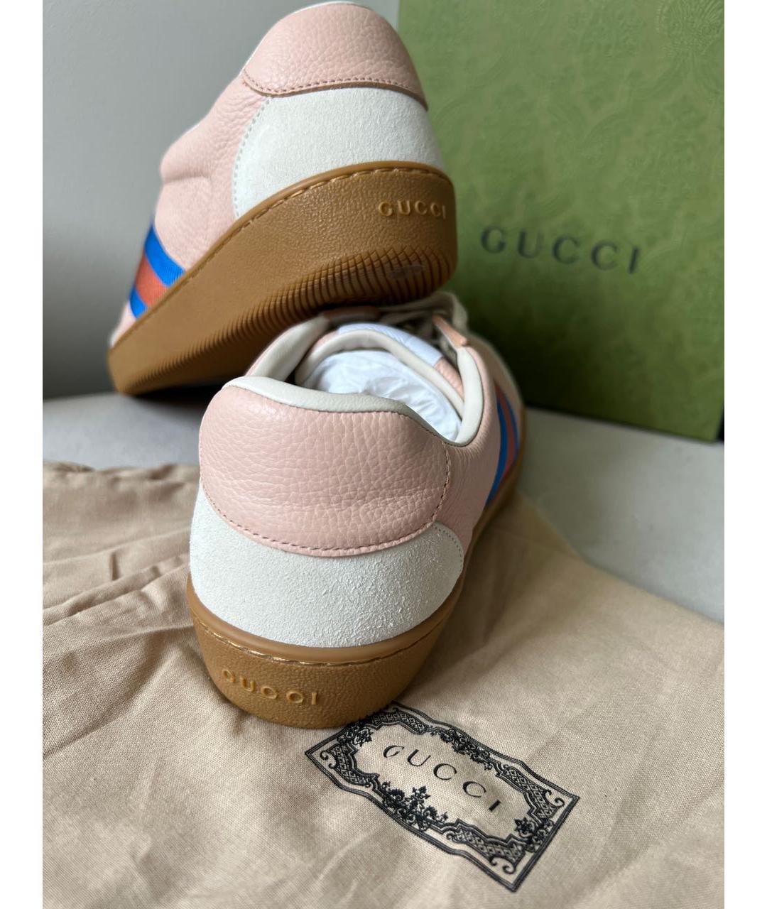GUCCI Мульти кожаные кеды, фото 4