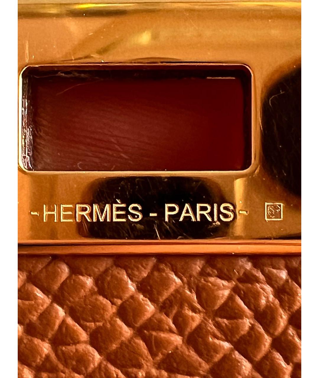 HERMES Коричневый кожаный кошелек, фото 7