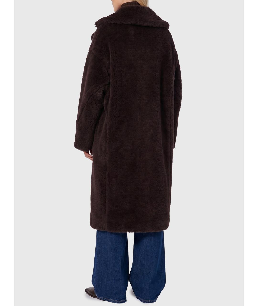 MAX MARA Коричневое шерстяное пальто, фото 2