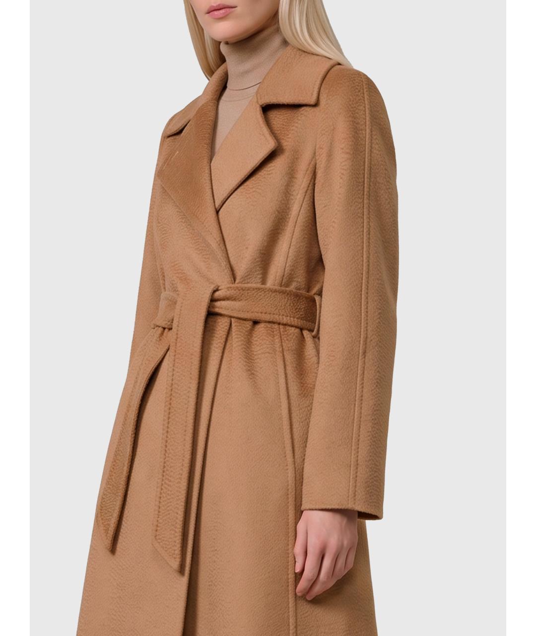 MAX MARA Бежевое шерстяное пальто, фото 3