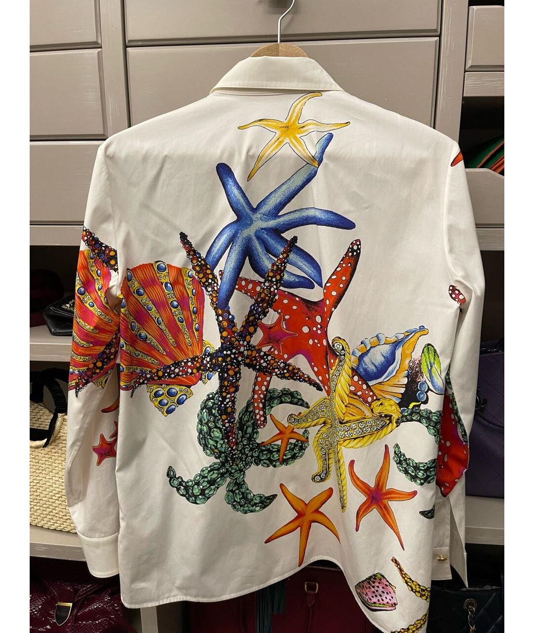 VERSACE Мульти хлопковая рубашка, фото 2