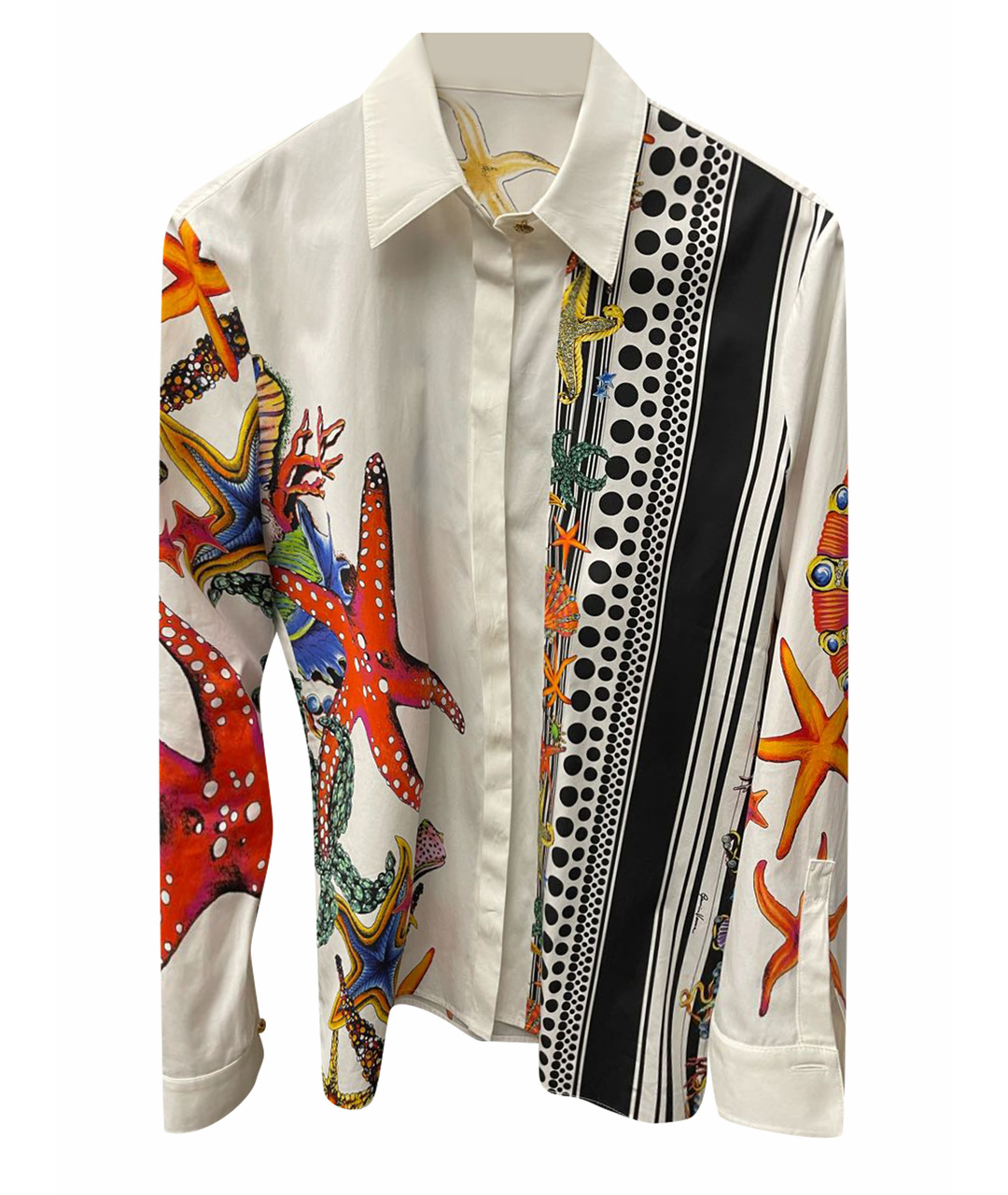 VERSACE Мульти хлопковая рубашка, фото 1