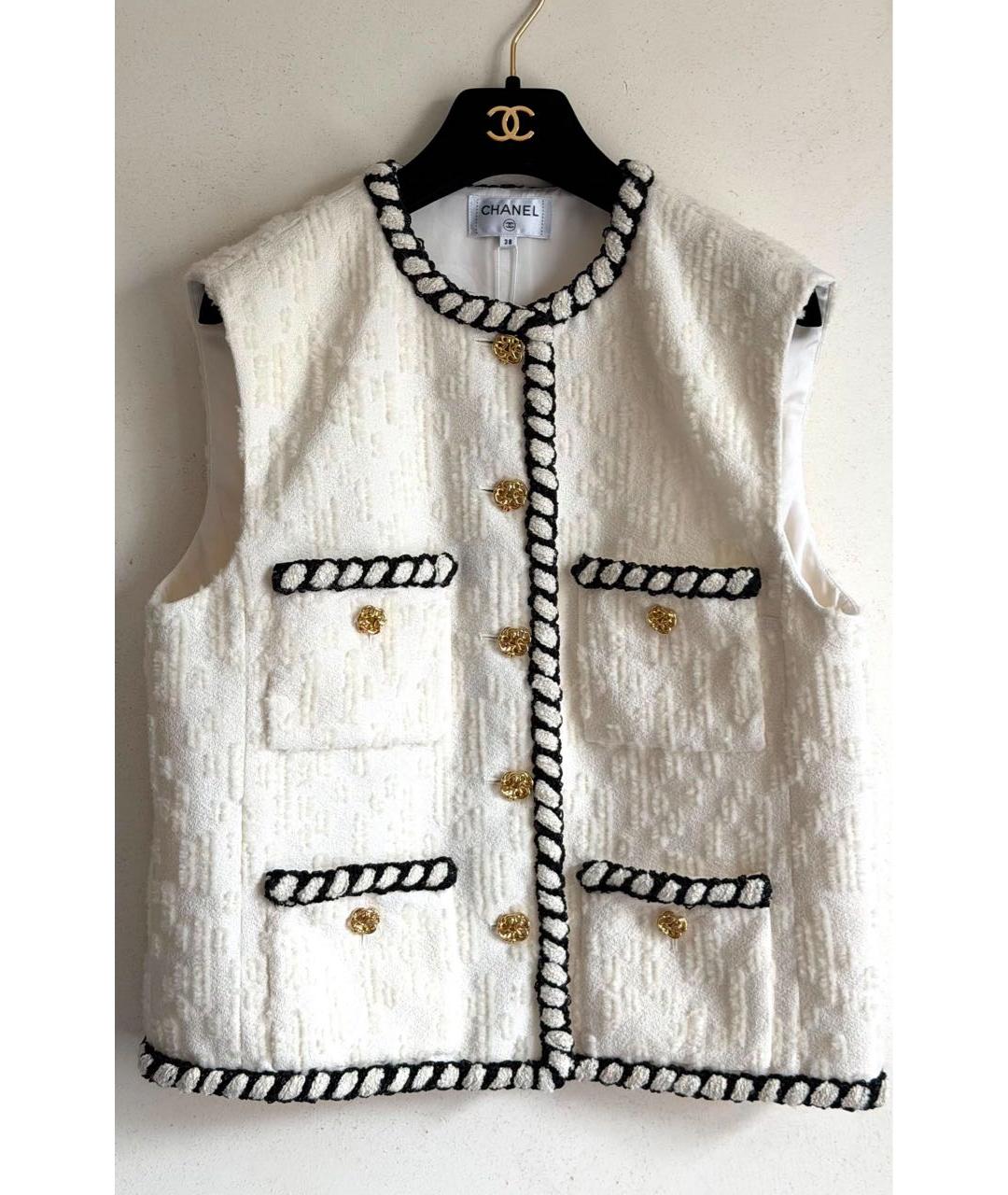 CHANEL Белый жилет, фото 2