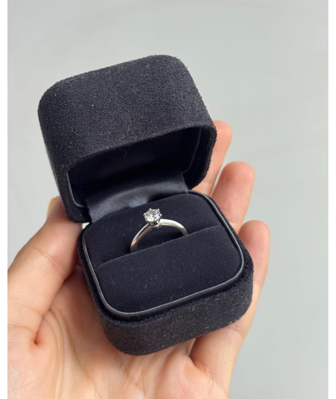 TIFFANY&CO Серебряное платиновое кольцо, фото 9