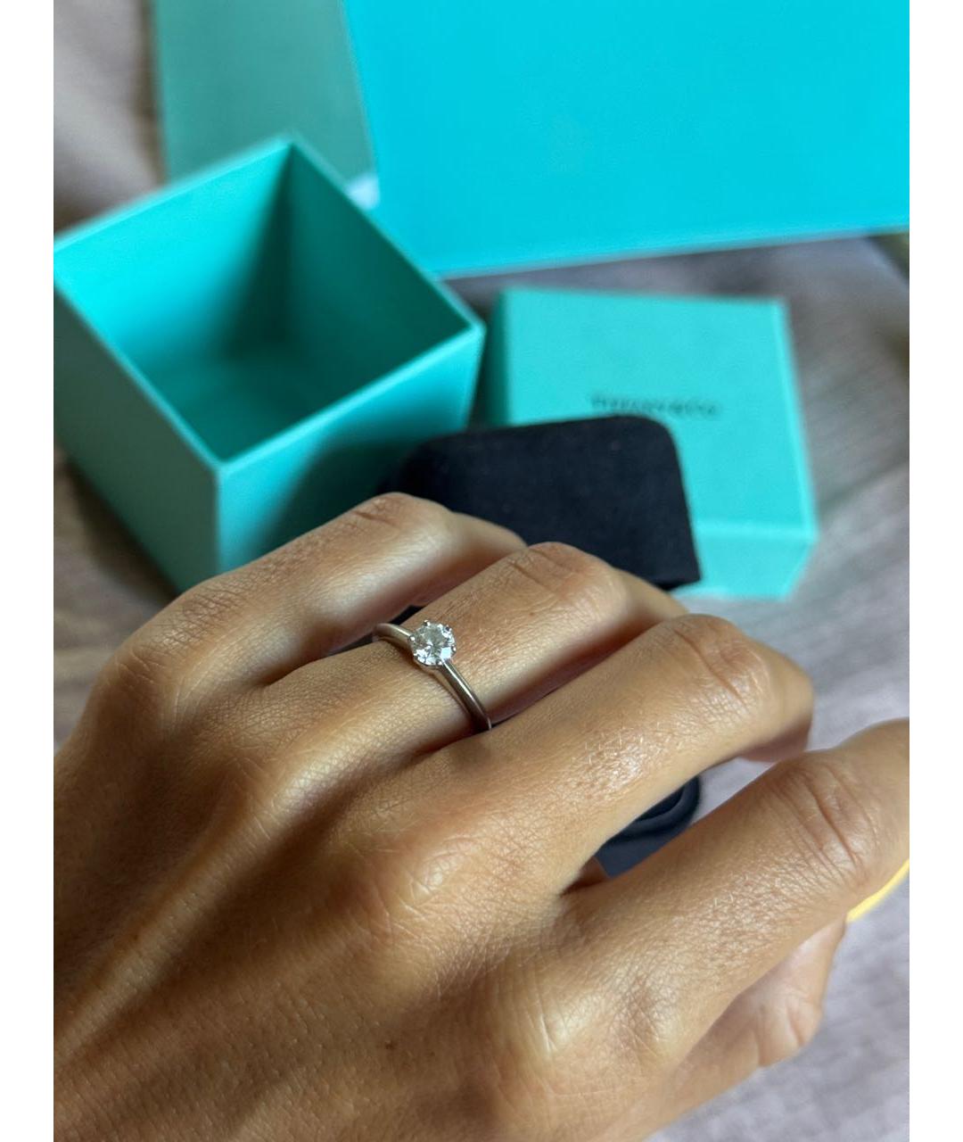 TIFFANY&CO Серебряное платиновое кольцо, фото 2