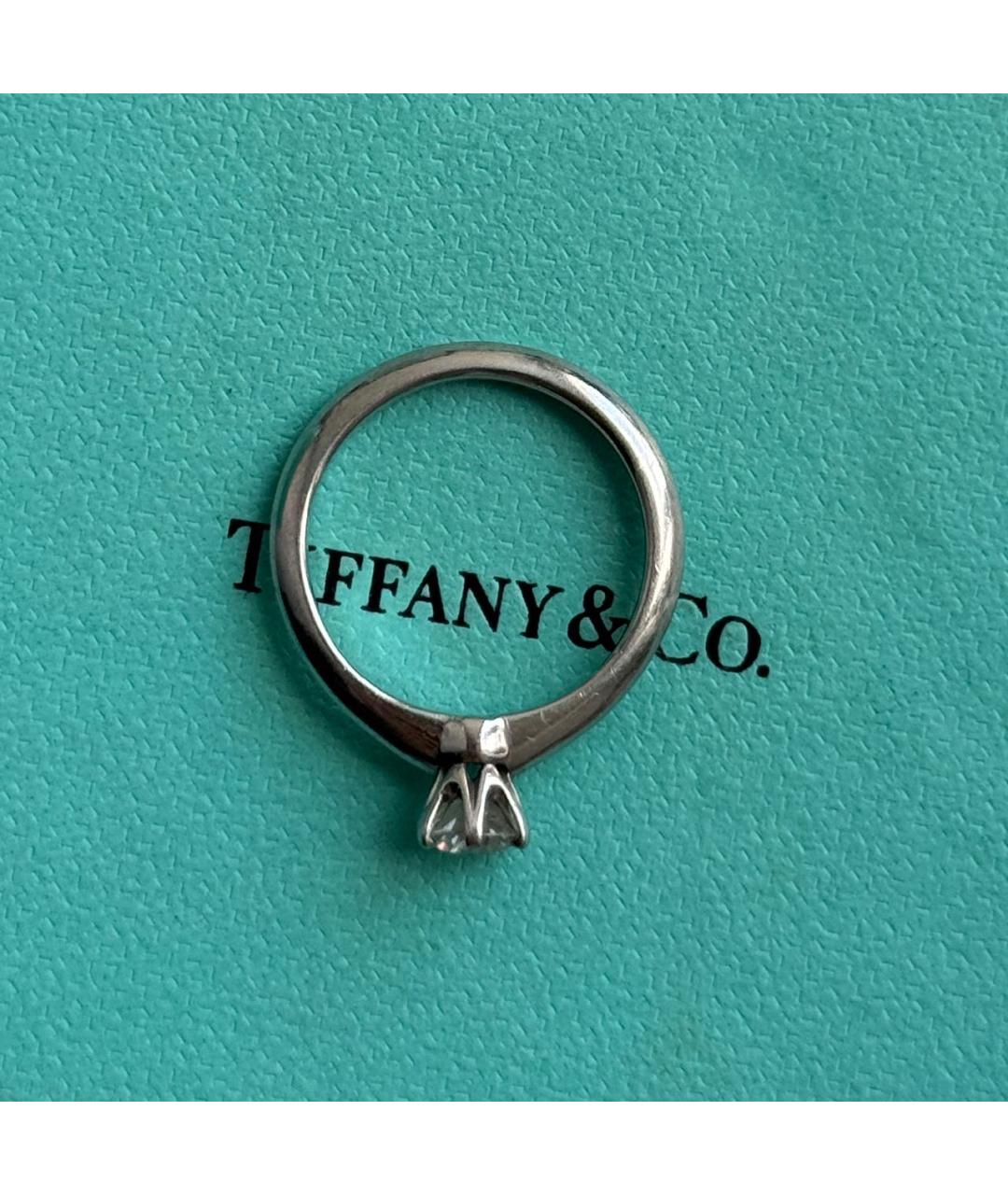 TIFFANY&CO Серебряное платиновое кольцо, фото 6