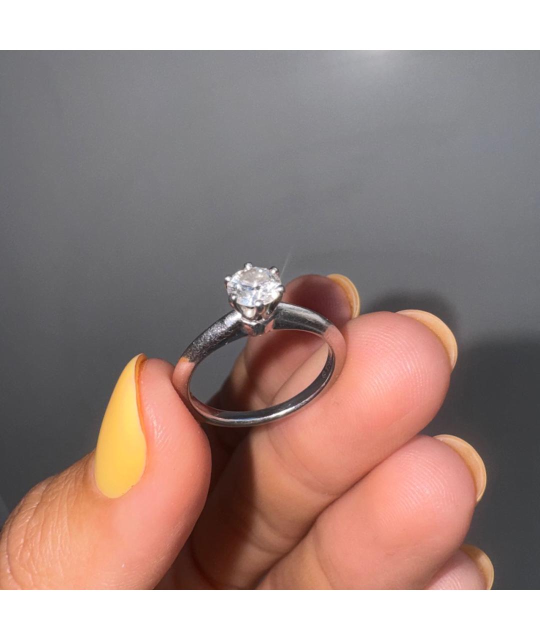 TIFFANY&CO Серебряное платиновое кольцо, фото 8