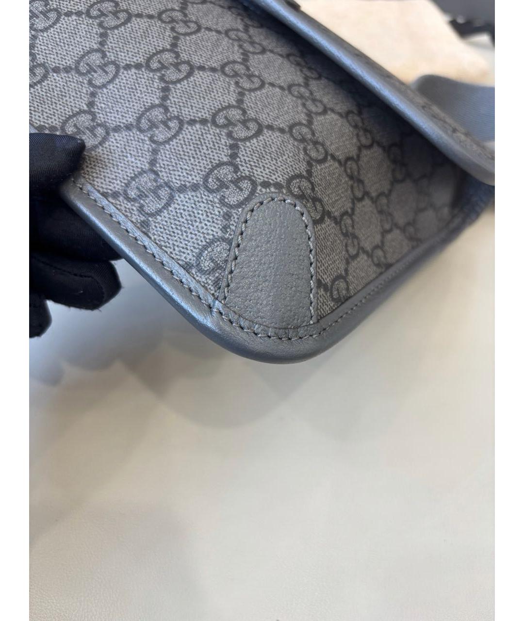 GUCCI Серая сумка через плечо, фото 5