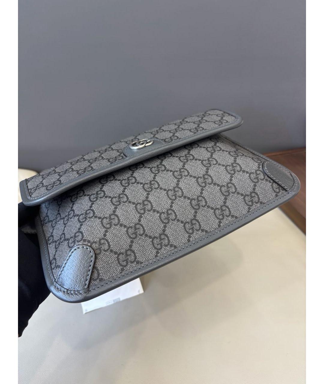 GUCCI Серая сумка через плечо, фото 3