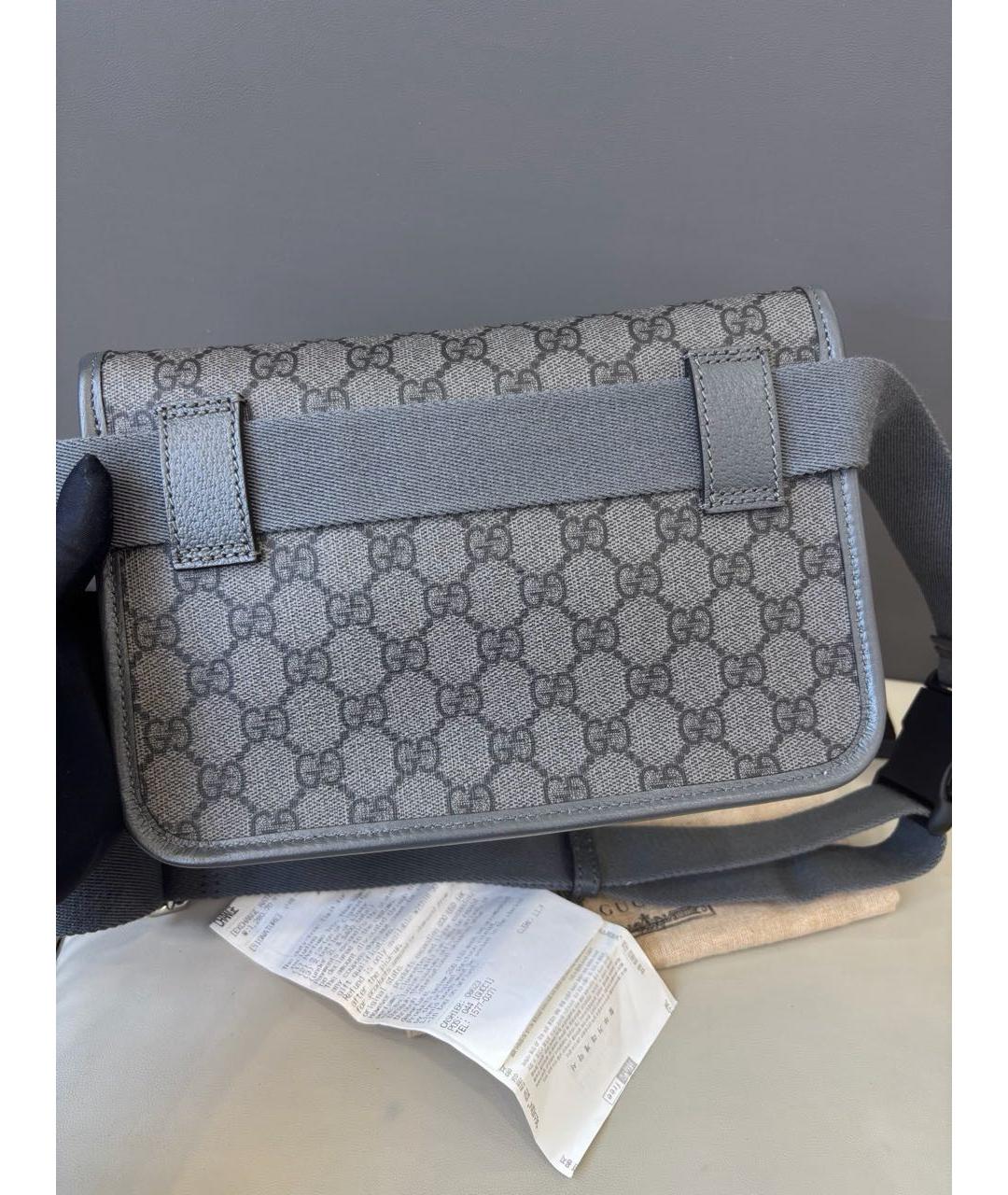 GUCCI Серая сумка через плечо, фото 4