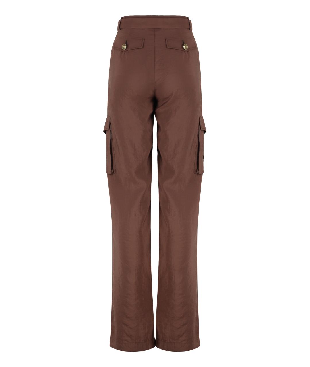 VERSACE JEANS COUTURE Коричневые модал прямые брюки, фото 2