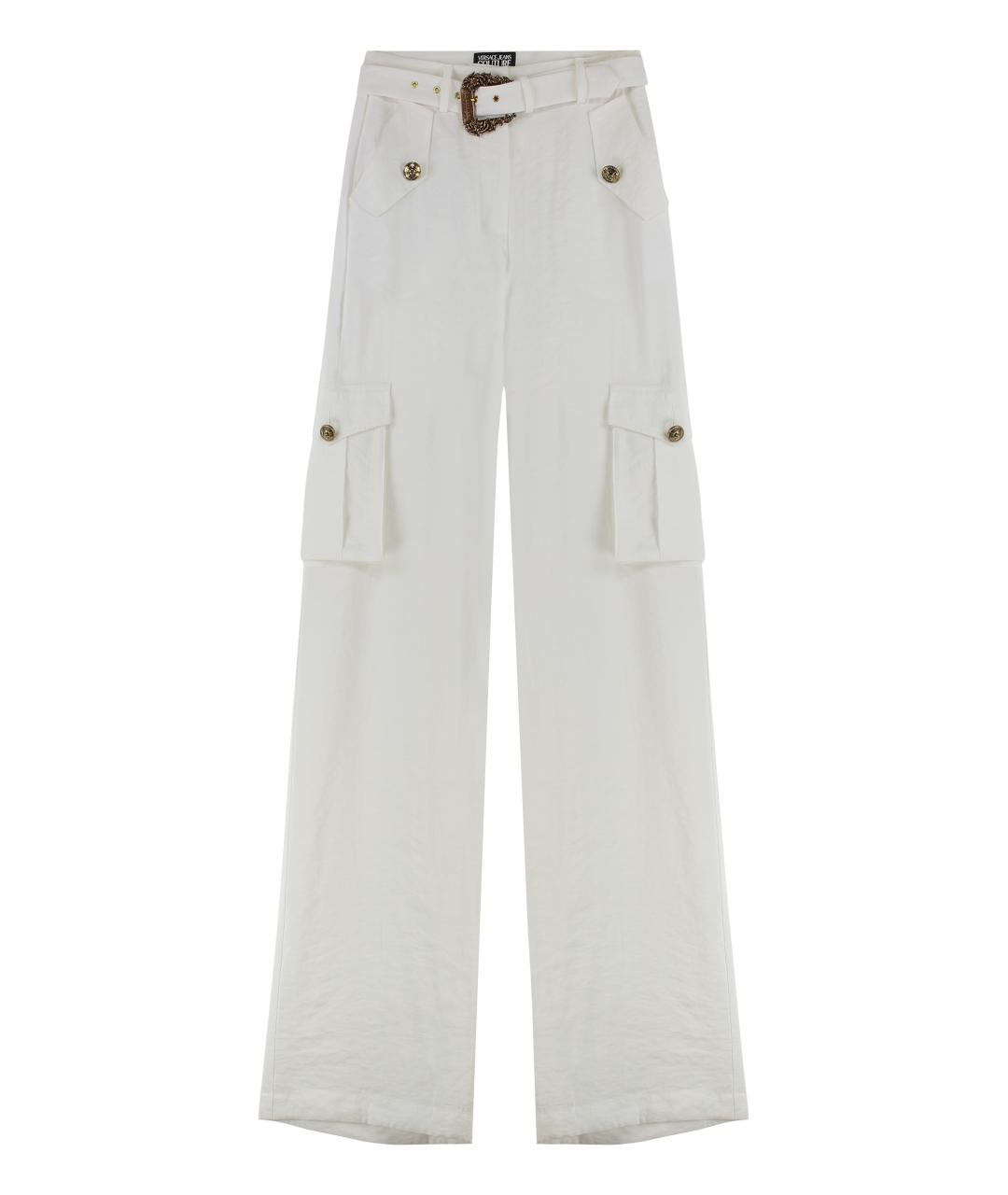 VERSACE JEANS COUTURE Белые модал брюки широкие, фото 1