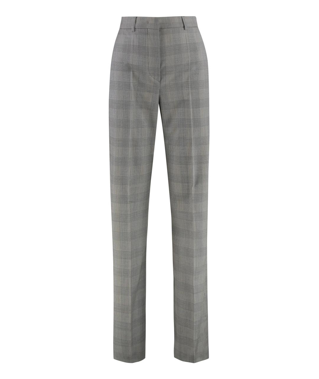SPORTMAX Мульти шерстяные прямые брюки, фото 1