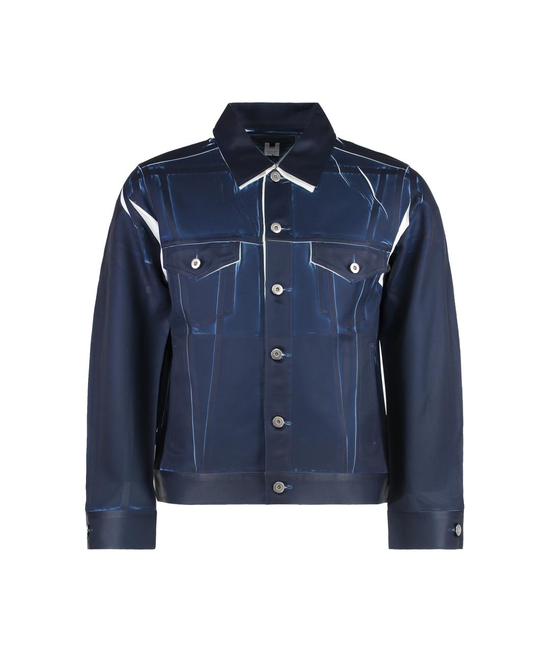 COMME DES GARÇONS SHIRT Синяя полиэстеровая куртка, фото 1