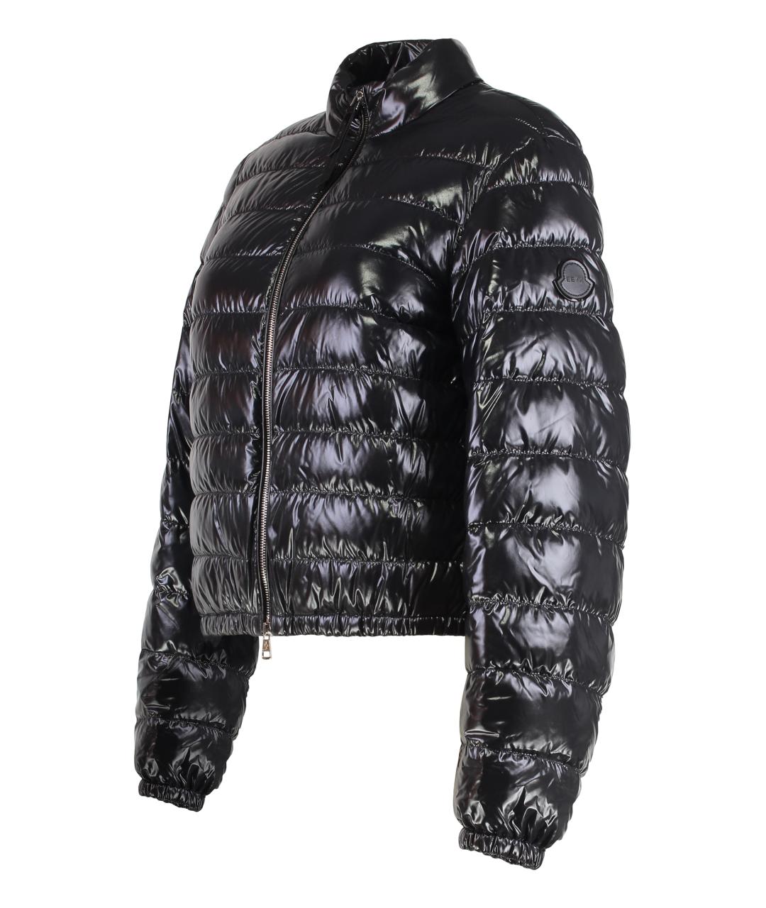 MONCLER Черный полиамидовый пуховик, фото 3