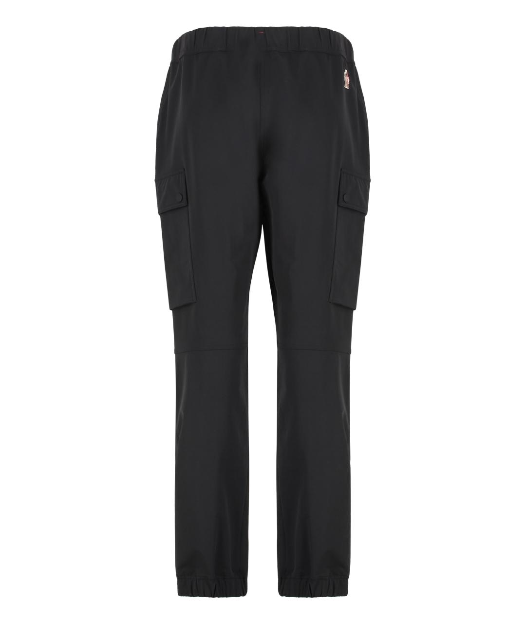 MONCLER GRENOBLE Черные полиамидовые спортивные брюки и шорты, фото 2