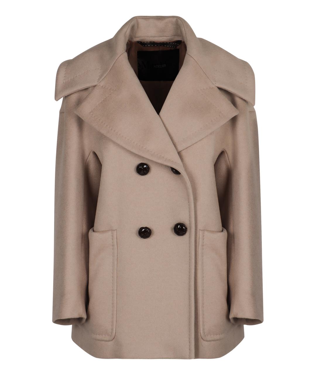 MAX MARA Бежевое кашемировое пальто, фото 1