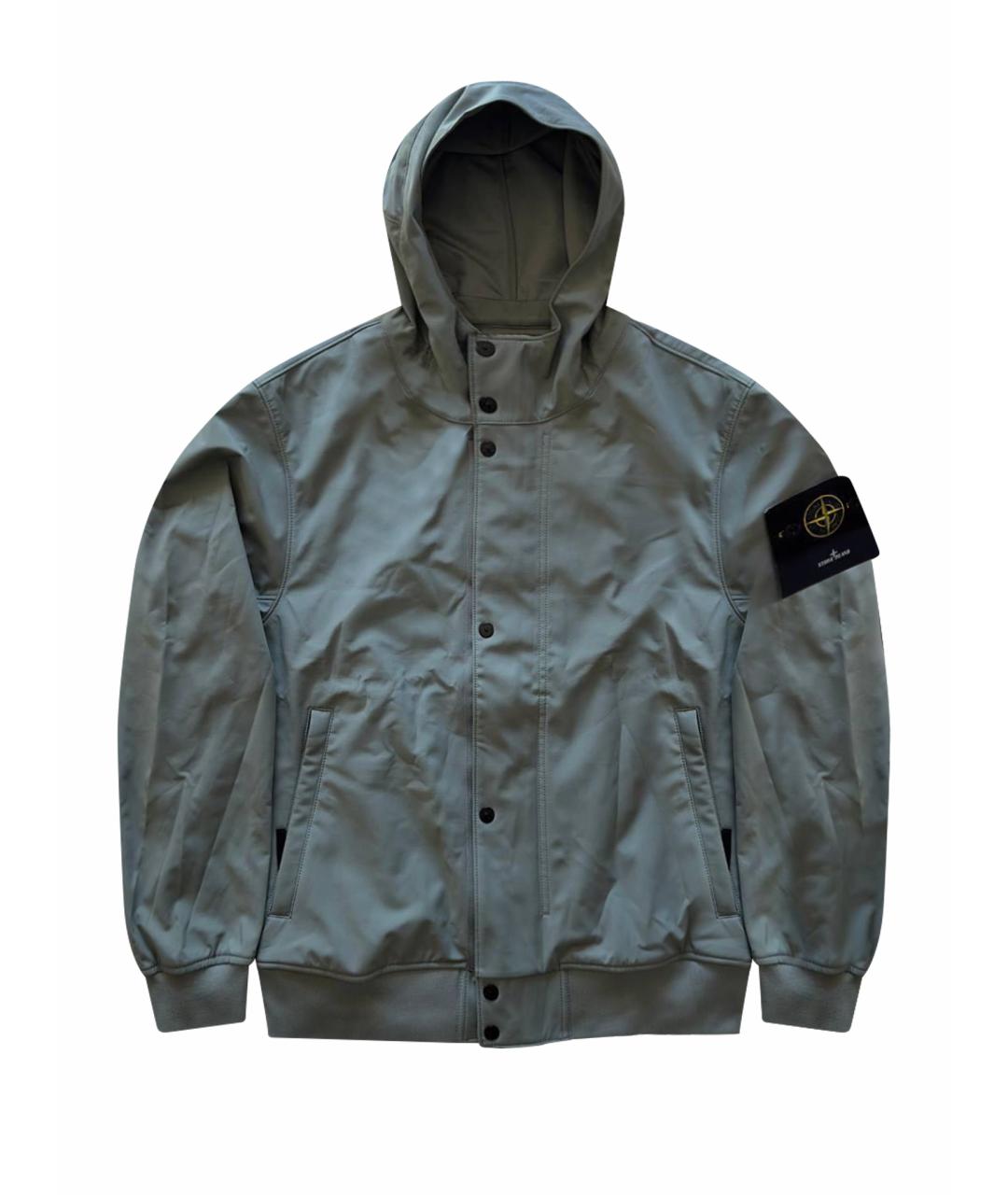 STONE ISLAND Зеленая полиэстеровая куртка, фото 1