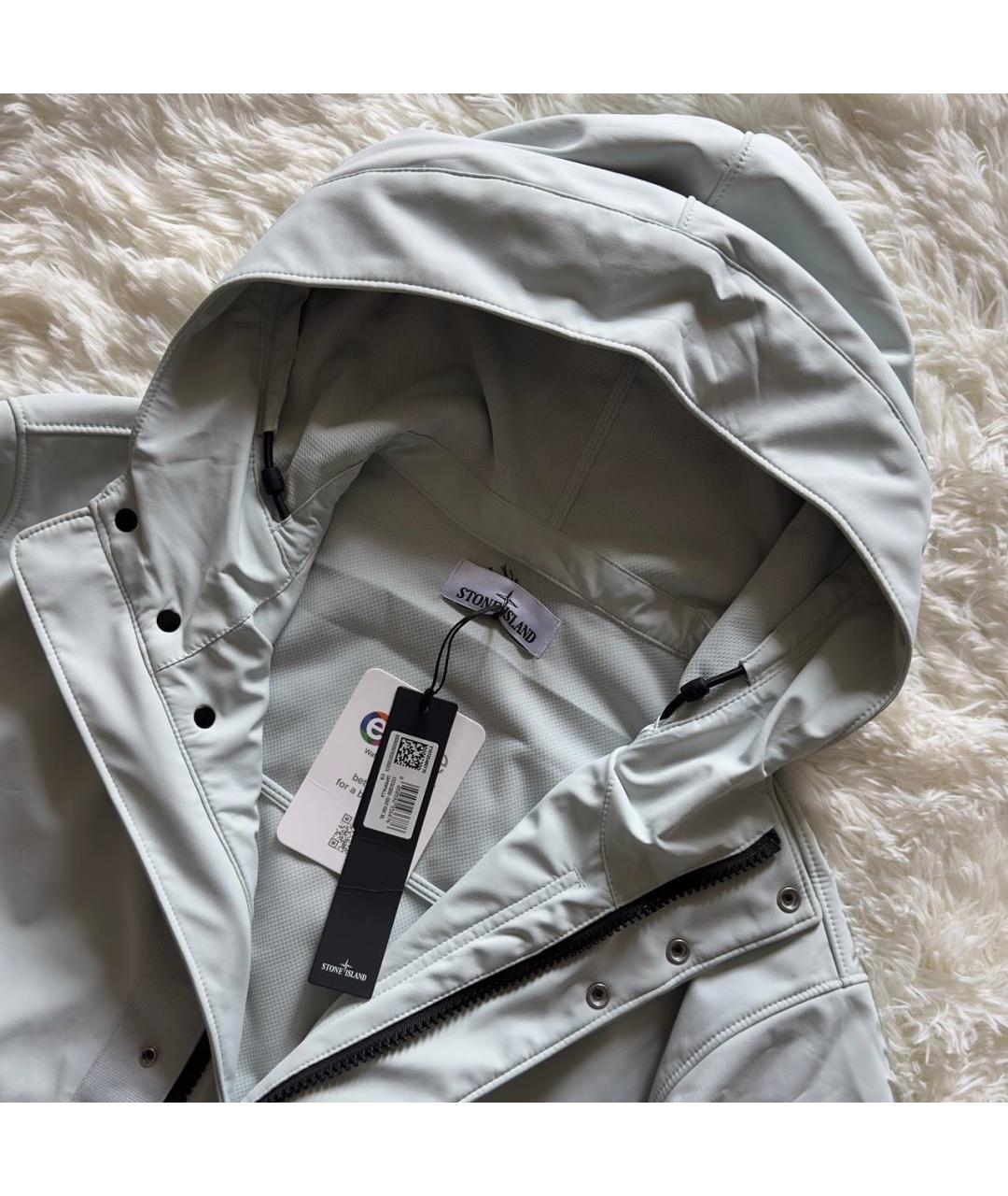 STONE ISLAND Голубая полиэстеровая куртка, фото 2