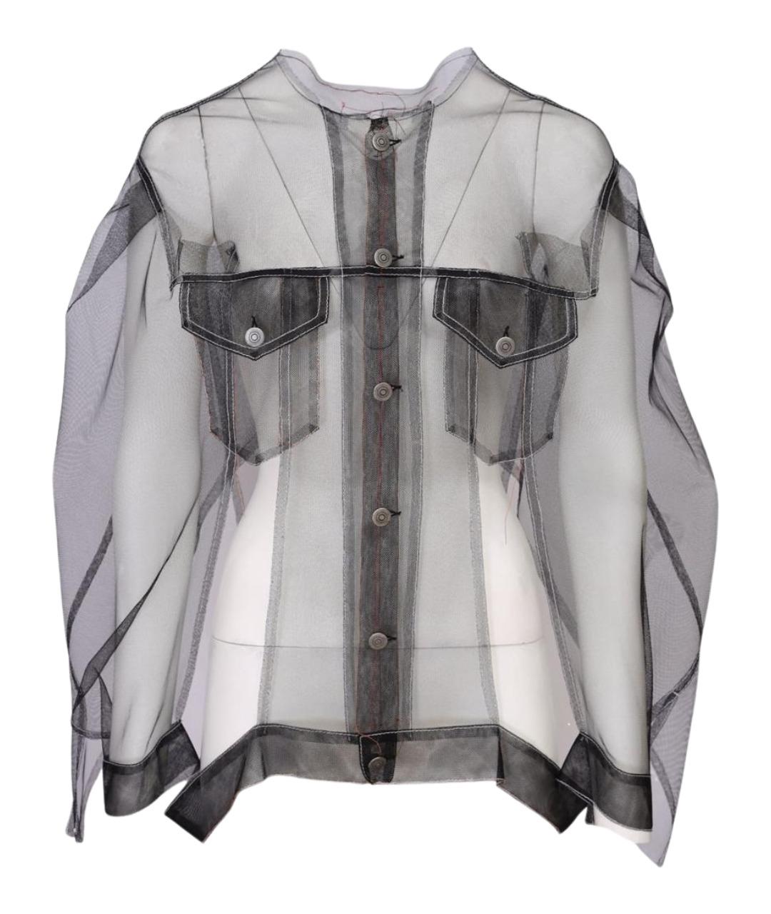 MAISON MARGIELA Черная полиамидовая рубашка, фото 1