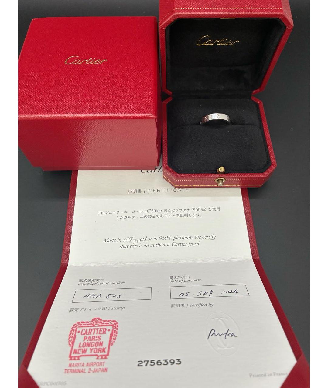 CARTIER Серебряное кольцо из белого золота, фото 2