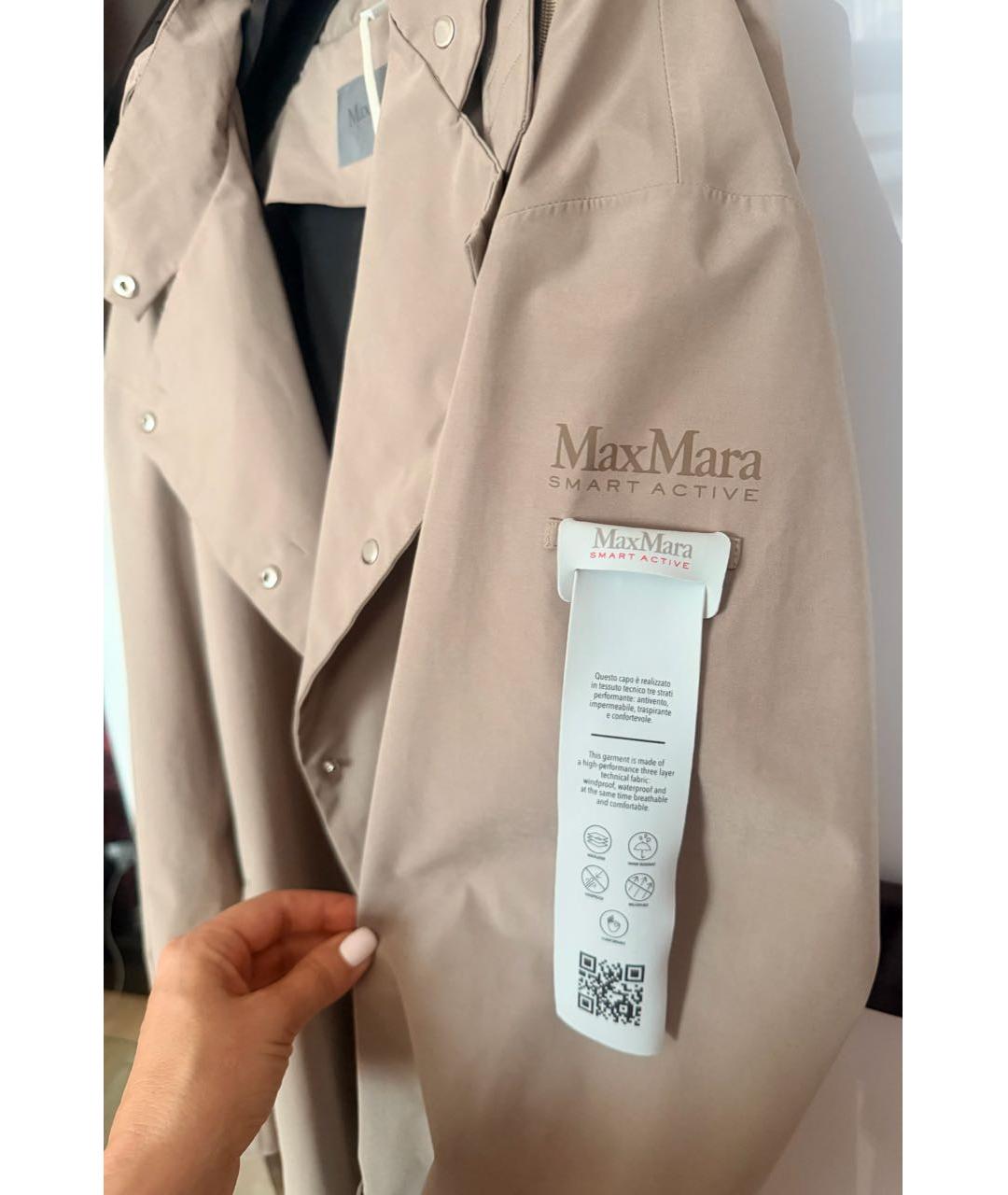 MAX MARA Бежевый тренч/плащ, фото 4