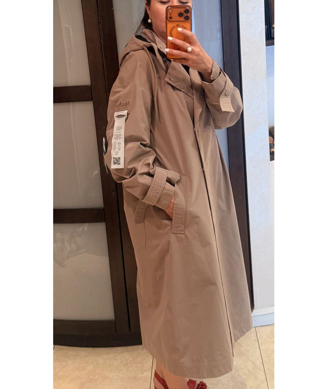 MAX MARA Бежевый тренч/плащ, фото 3