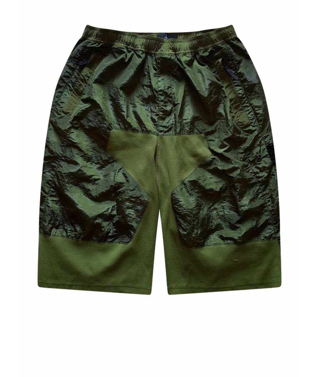 STONE ISLAND SHADOW PROJECT Зеленые нейлоновые шорты, фото 1