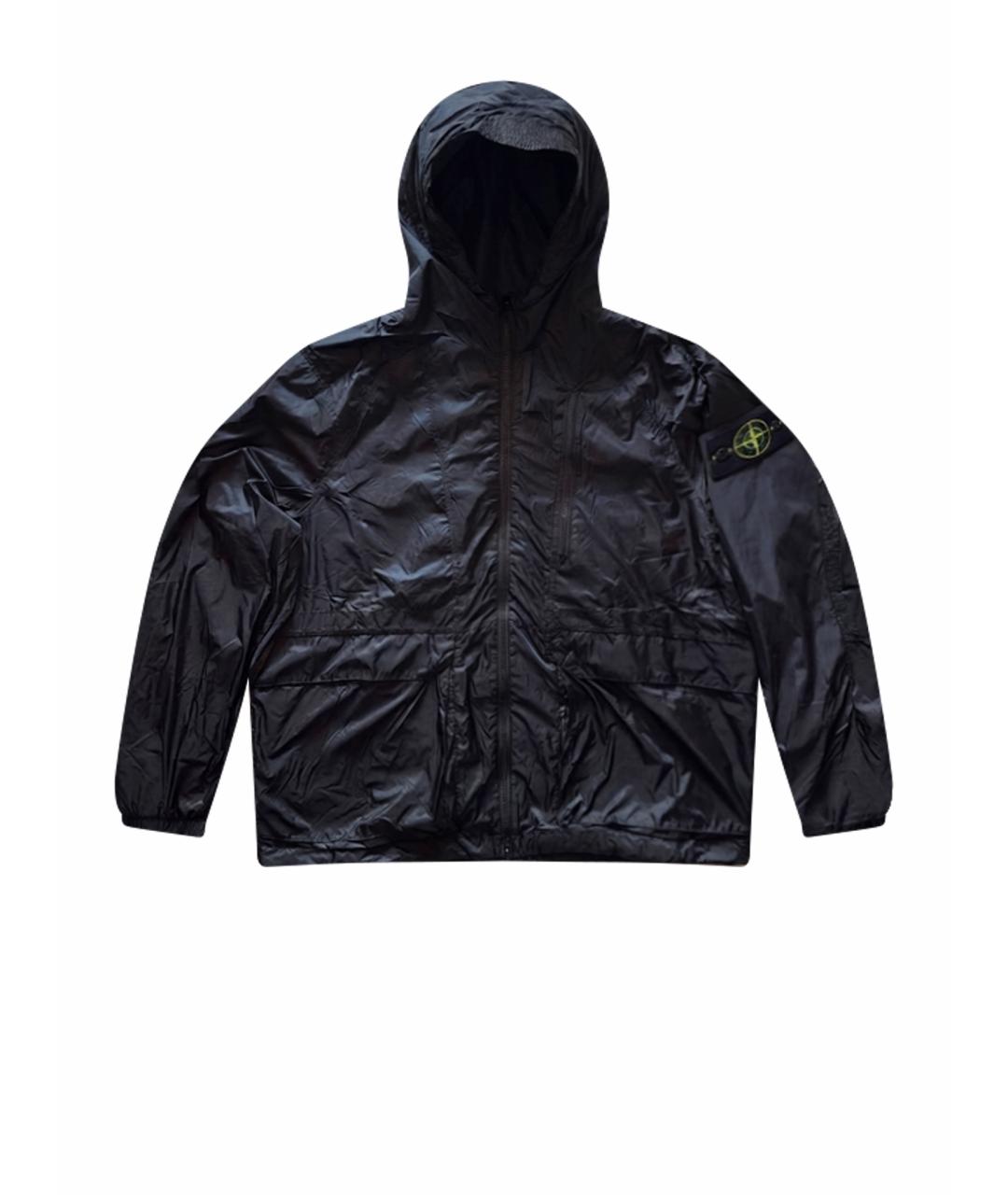 STONE ISLAND Черная нейлоновая куртка, фото 1