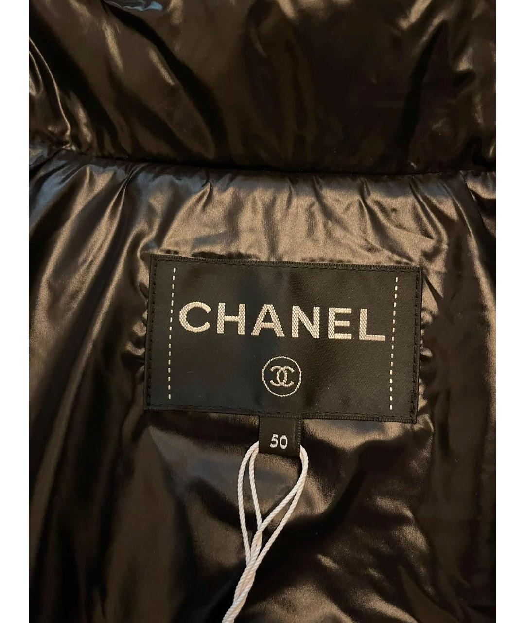 CHANEL Черная полиэстеровая куртка, фото 3