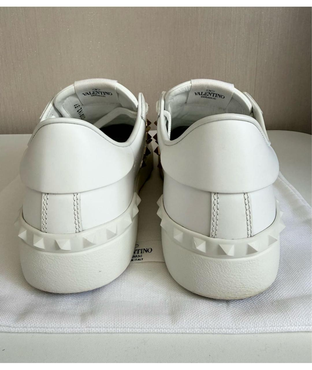 VALENTINO Белые кожаные кеды, фото 4