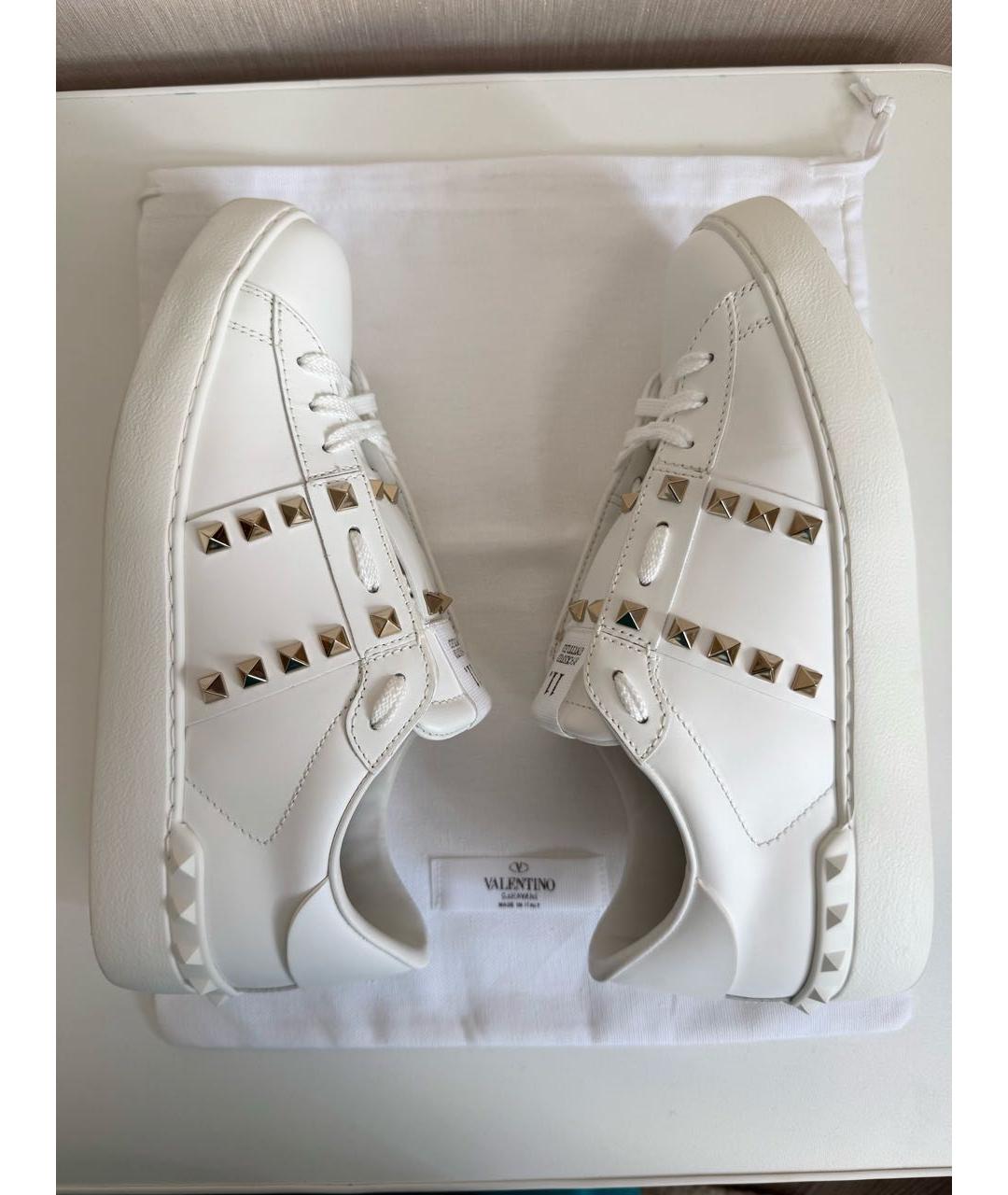 VALENTINO Белые кожаные кеды, фото 5