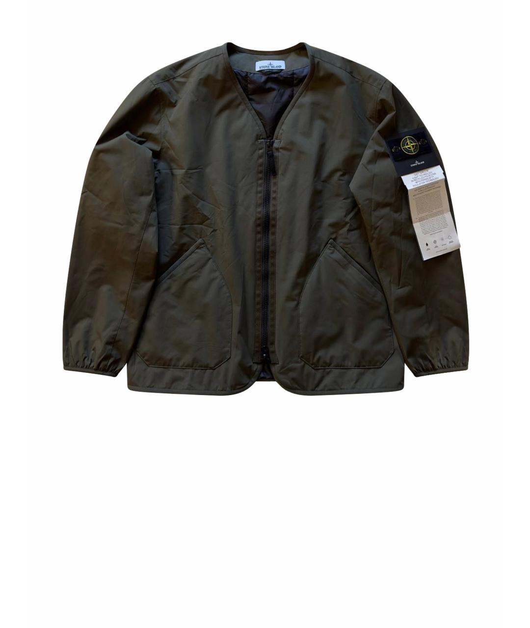 STONE ISLAND Хаки полиэстеровая куртка, фото 1