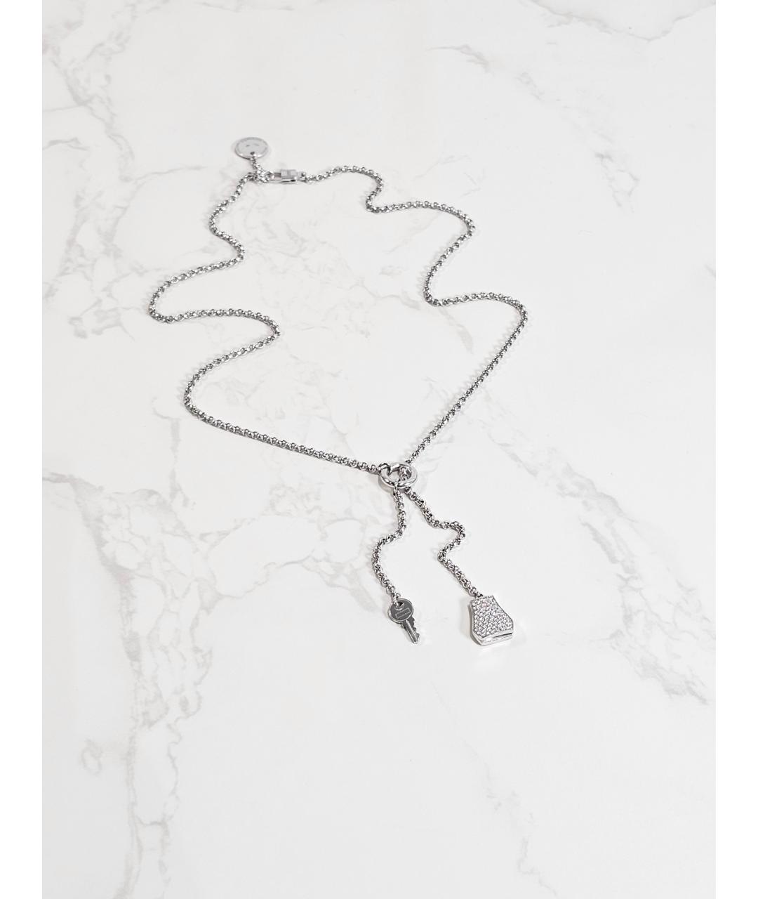 HERMES Серебряное колье из белого золота, фото 2